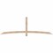 Ekena Millwork Bellingham Smooth Timber Gable Bracket, Douglas Fir, 96"W x 32"H x 1 1/2"D x 3 1/2"F, 8/12 Pitch GBW096X32X0204BEL00SDF - alternate 1